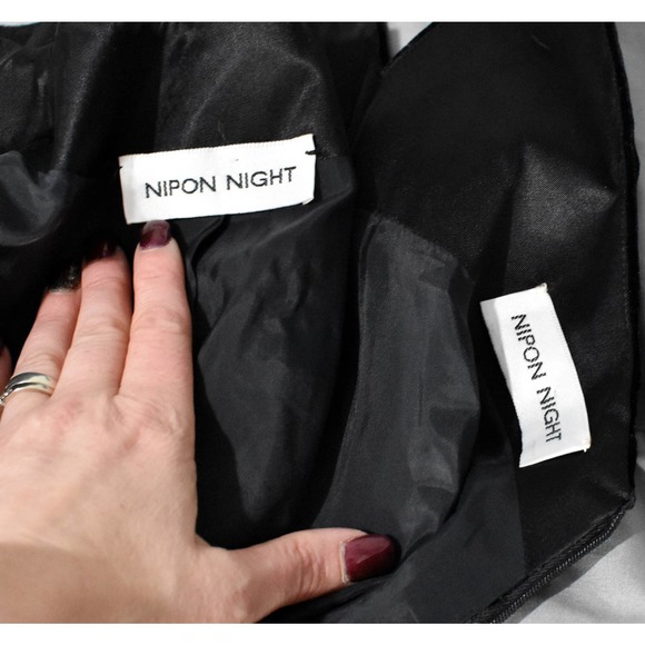 Nipon Night Black Velvet Dress & Jacket - Picture 10 of 10